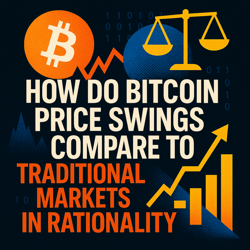 How do Bitcoin price swings compare to traditional markets in rationality
