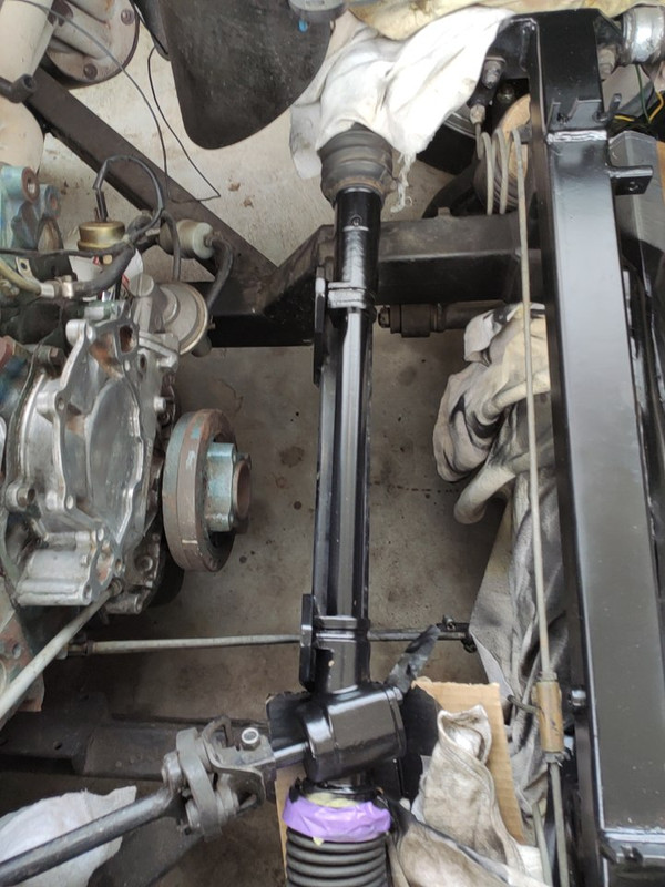 paint steering column (before)