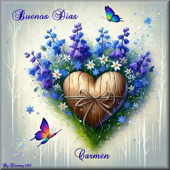 BUENOS DIAS CORAZON MARIPOSA