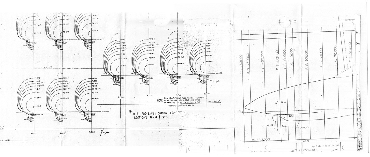 F-4E factory drawings p1 F-4E Nose