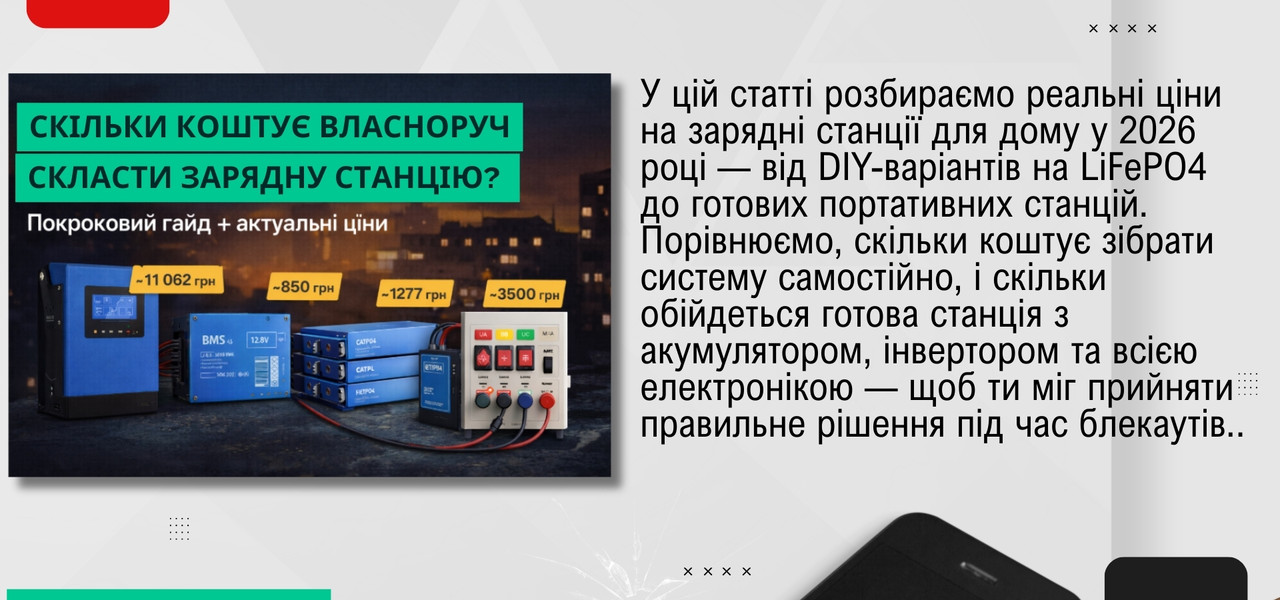 ціна саморобної зарядної станції