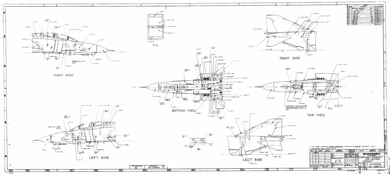 Markings & Insignia F RF-4E FMS 11-2-70 - RDowne
