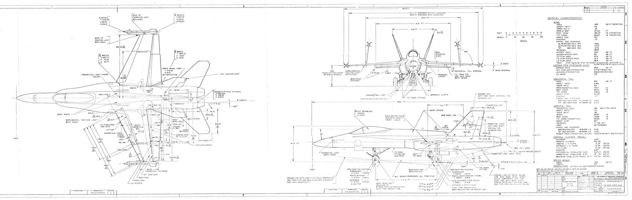 FA-18A General Arrangement Oct-9-81