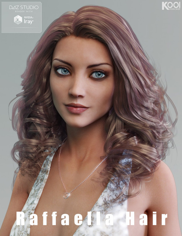 Raffaella Hair for Genesis 3 Female(s)