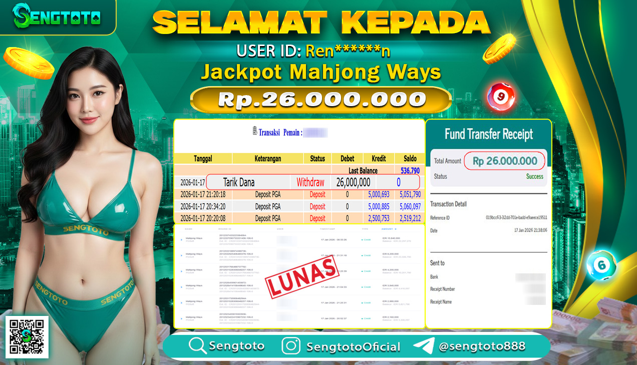 BUKTI PEMBAYARAN SLOT MAHJONG WAYS