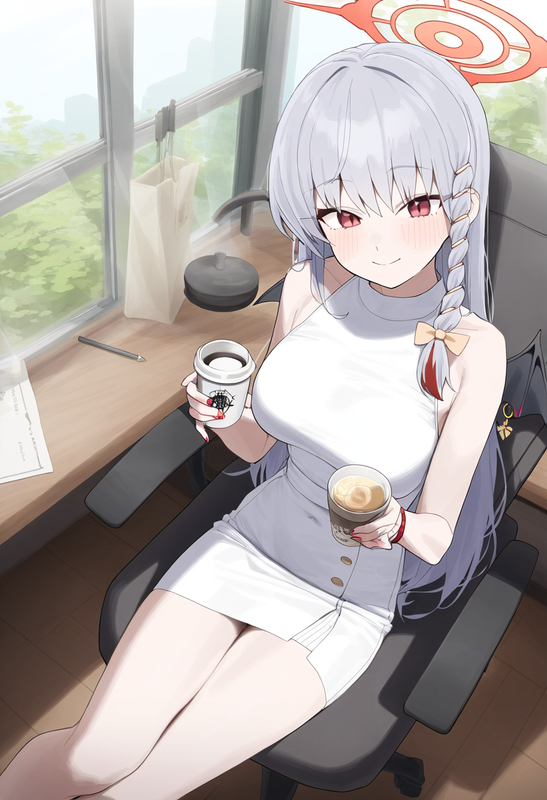 1girl, haruna (blue archive), blue archive, official art, alternate costume, fro s-1475116377