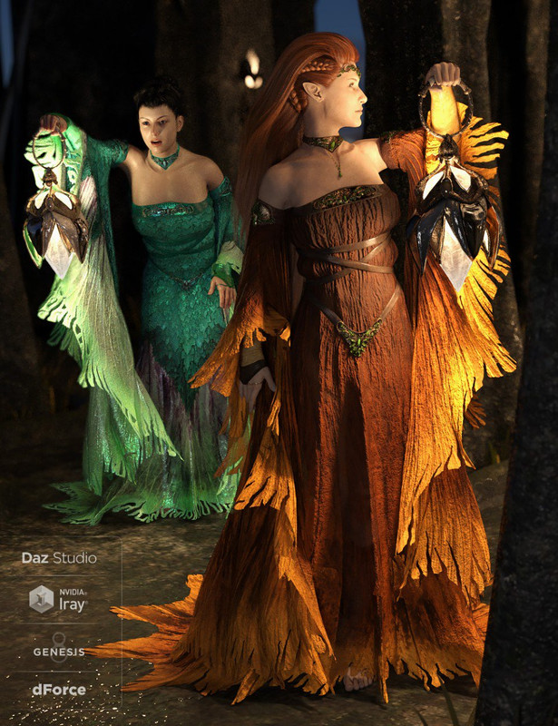 dForce The Sylph Outfit for Genesis 8 Female(s)