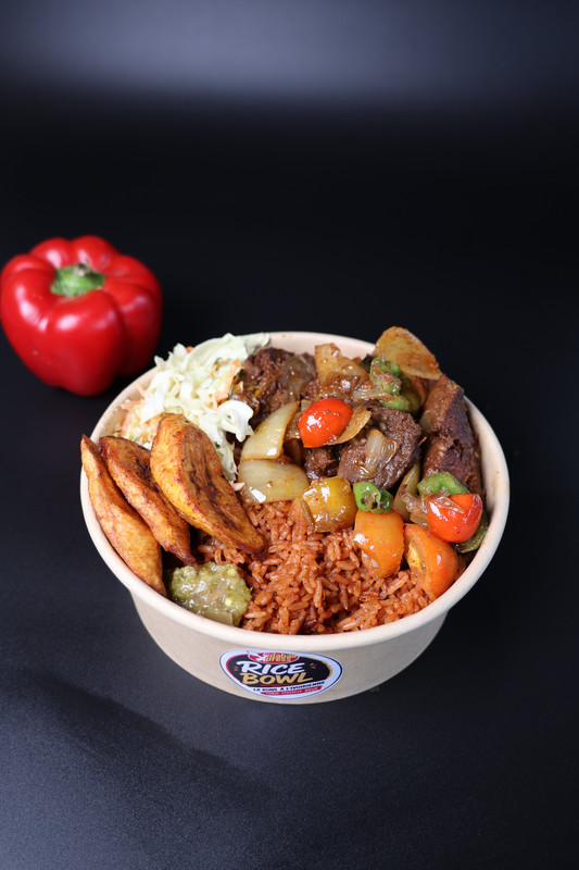 Riz jollof au choukouya de filet de bœuf JPG
