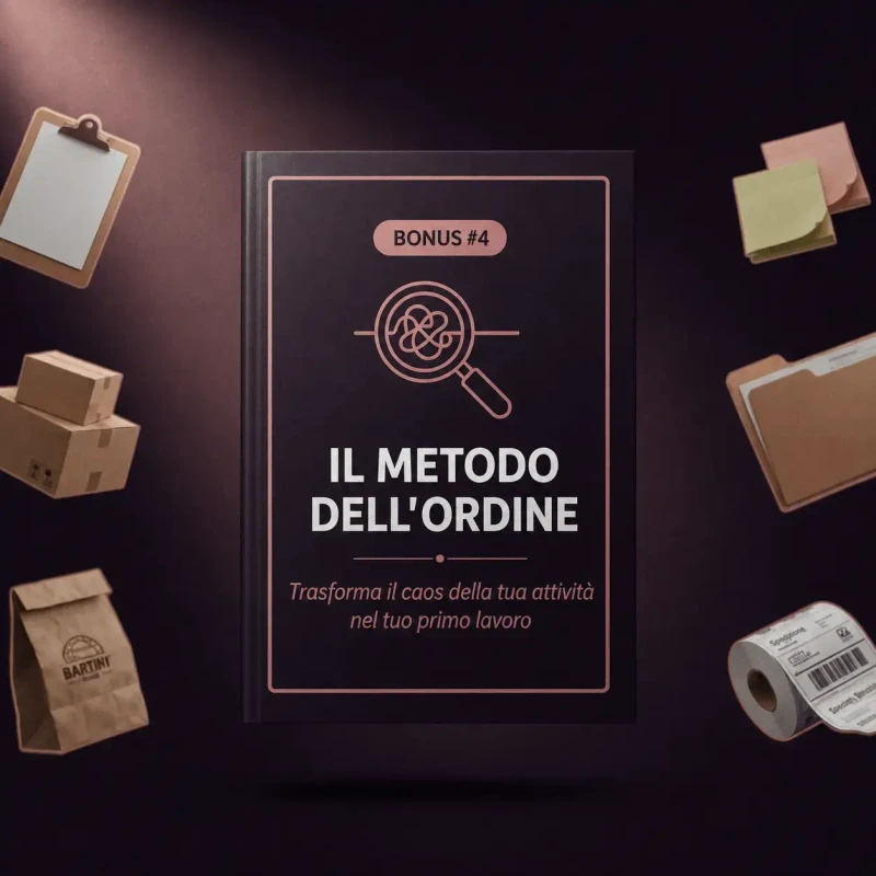 Bonus 4: Il metodo dell'ordine: trasforma il caos di un'attività nel tuo primo lavoro