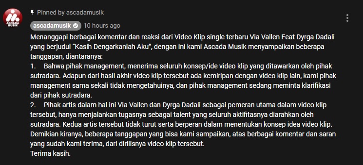 Pihak manajemen dan label Via Vallen beri klarifikasi