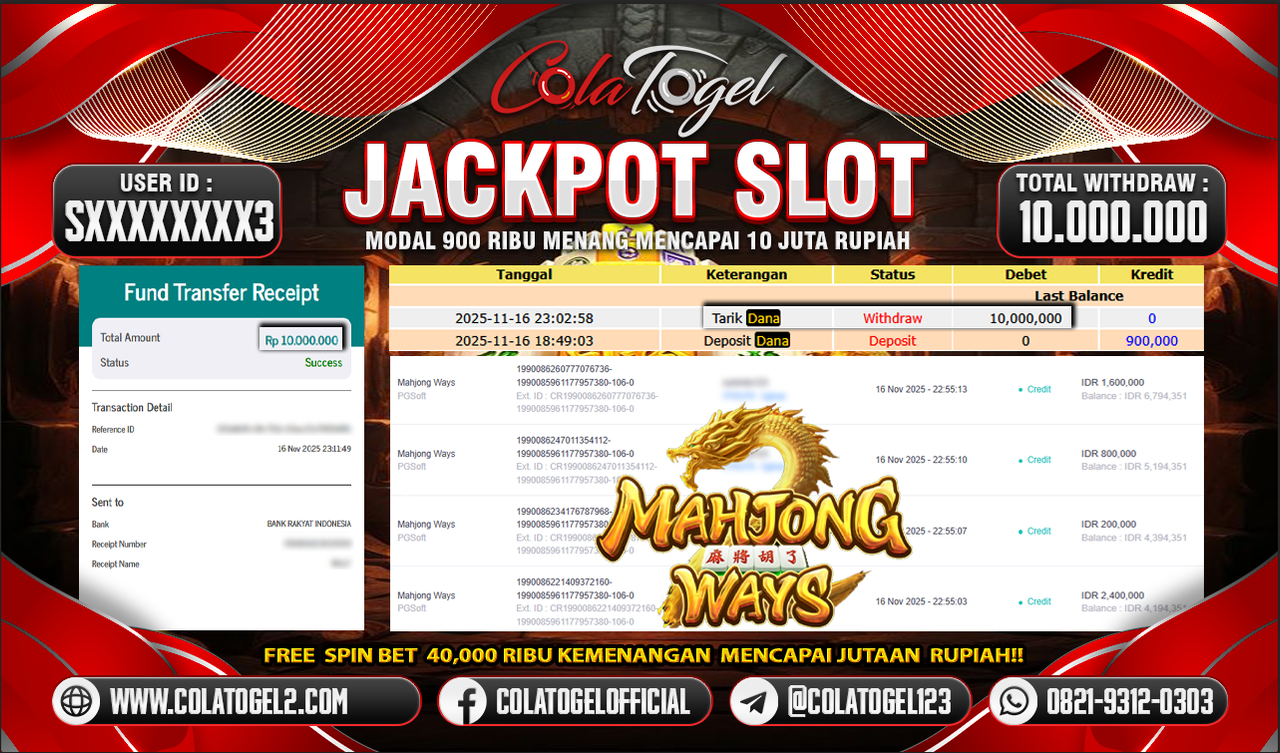 JACKPOT SLOT GACOR!!