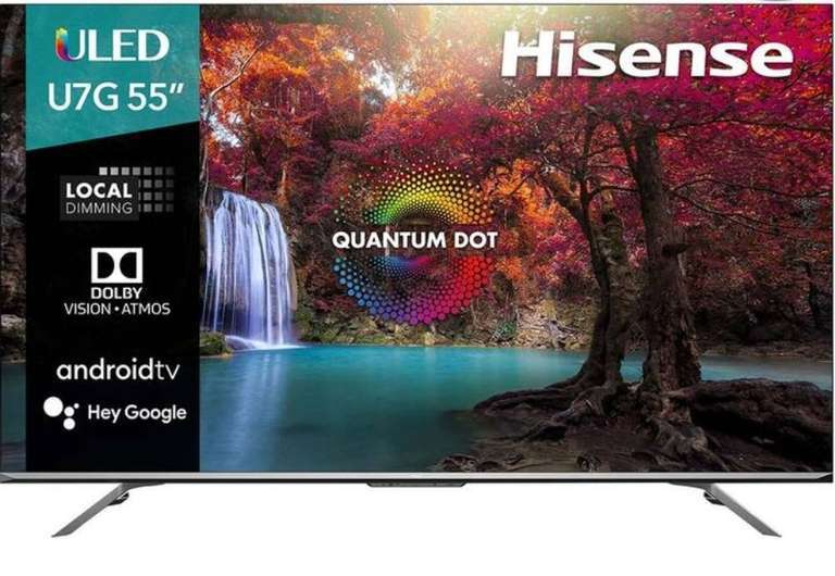 Mercado Libre: Pantalla Hisense 55 pulgadas ULED 4K Android TV U7G | HDMI 2.1 | 120hz reales 
