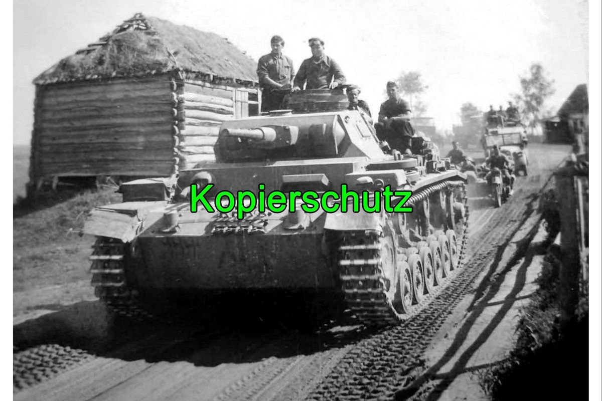 Panzer Krad Vormarsch Rußland 1941
