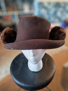 Brown Felt Hat Ears