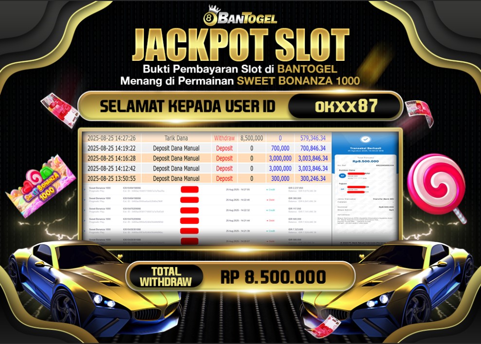 BUKTI JACKPOT LUNAS BANTOGEL 
