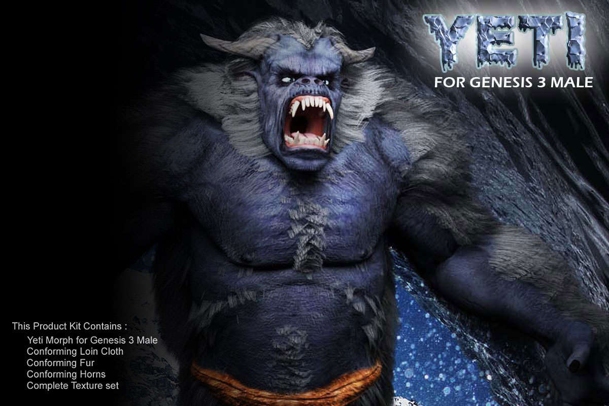 The Yeti for Genesis 3 Male The Yeti for Genesis 3 Male
