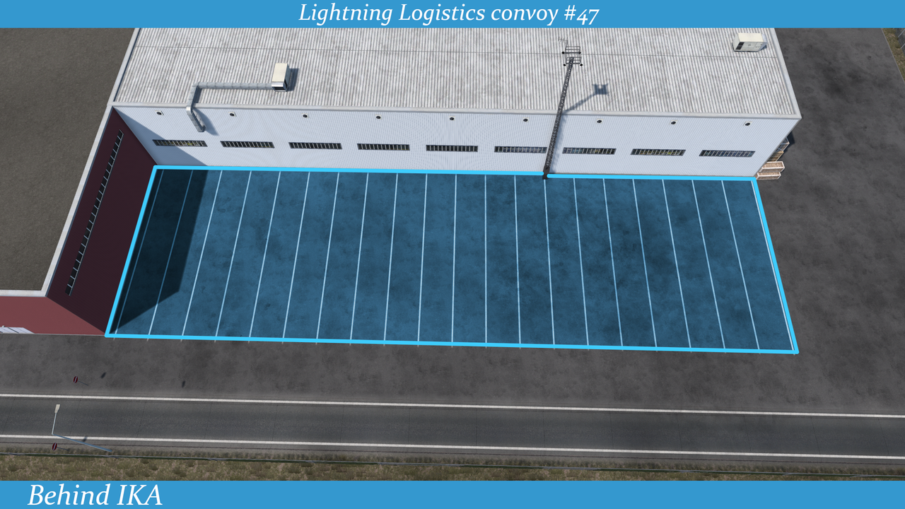 Behind LKW ⚠️  Collision Zone Area! ⚠️
