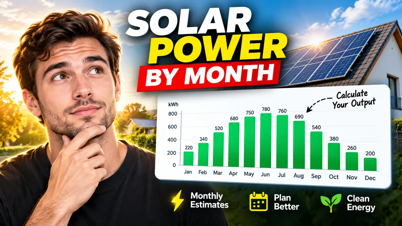 Solar Panel Production By Month Calculator Online