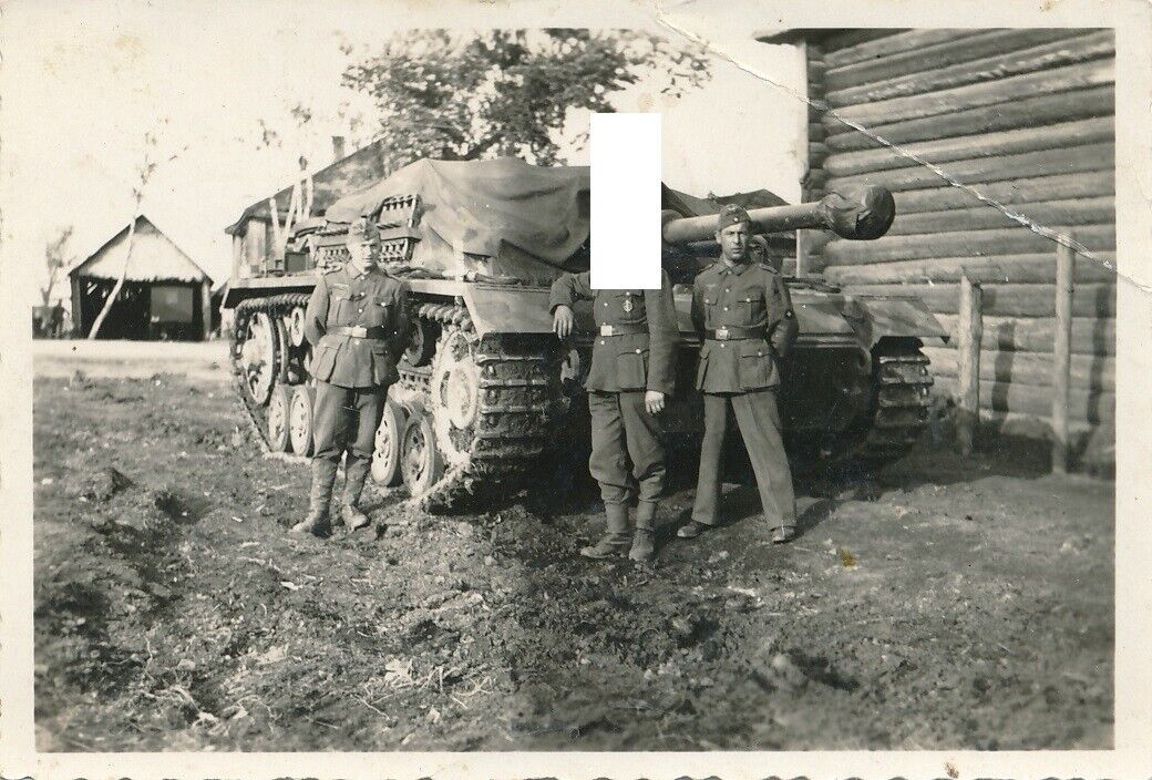 Russland - Panzer Stug Sturmgeschütz Langrohr Zusatzpanzerung Kettenglieder WKII