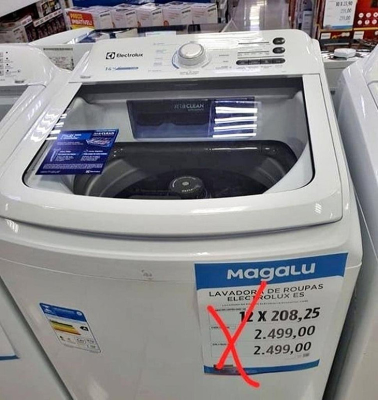 Máquina de Lavar 14kg Electrolux Essential Care Cesto Inox 127v