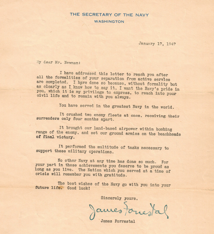 Forrestal_Letter