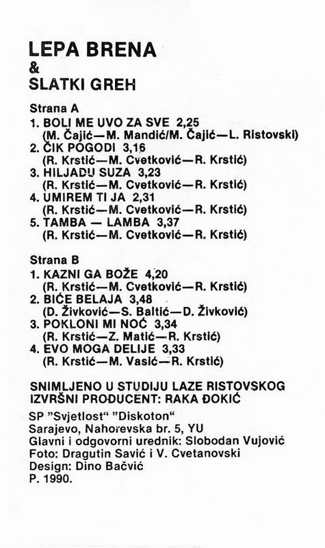 Lepa Brena 1990 kz