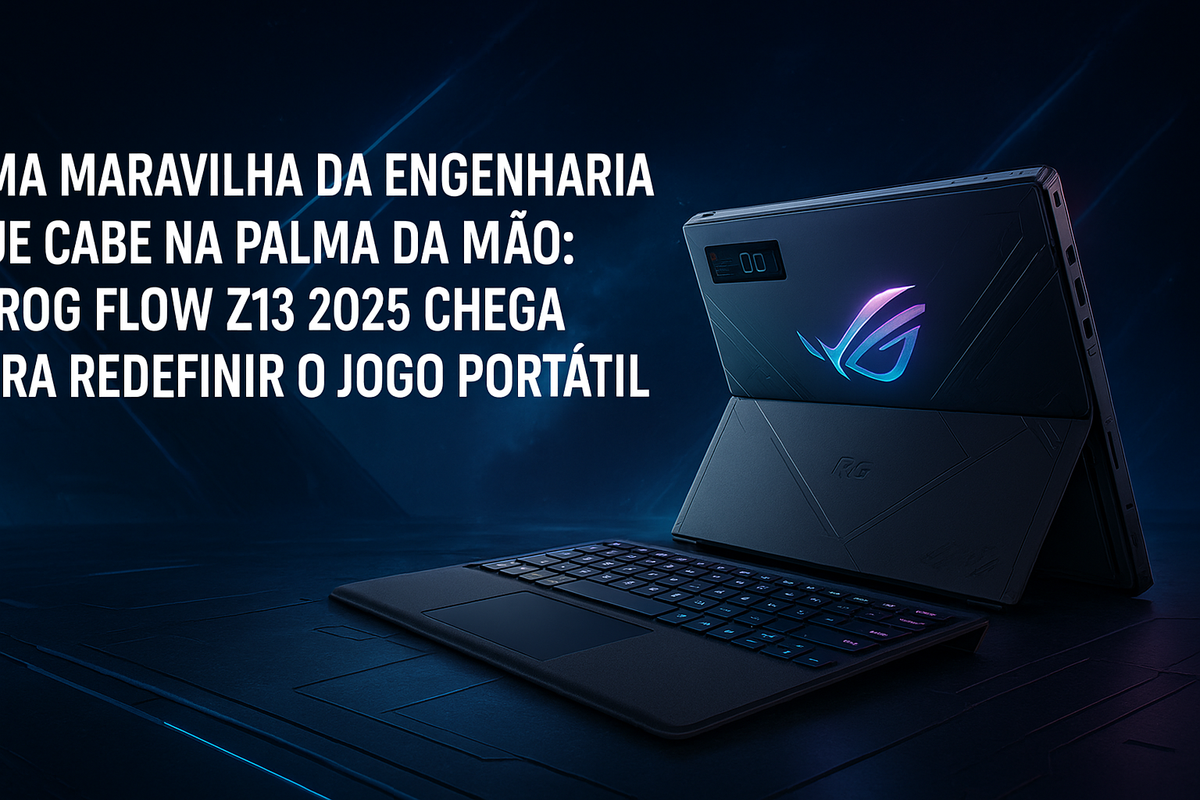 Uma Maravilha da Engenharia que Cabe na Palma da Mão: O ROG Flow Z13 2025 Chega para Redefinir o Jogo Portátil
