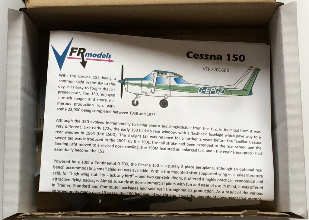 VFR Models Cessna 150 - The Unofficial Airfix Modellers' Forum