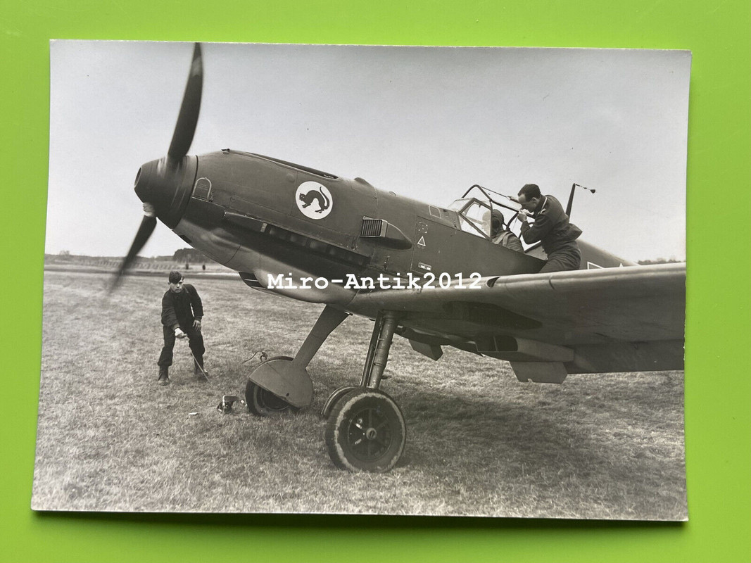 Gross Foto, O.K.W., Messerschmitt Bf 109 vor dem Start (N)50720