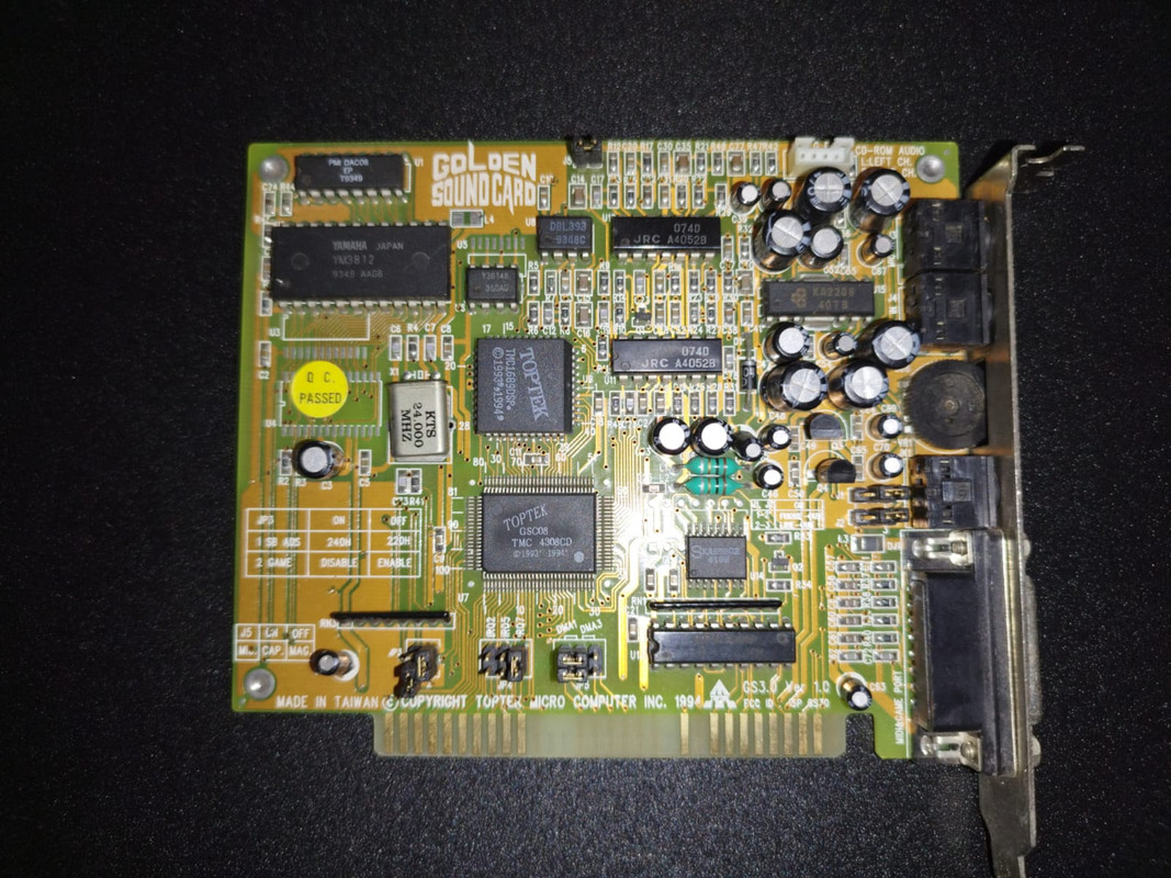 Bought a really weird ISA Soundcard for $1 dollar, sadly no 