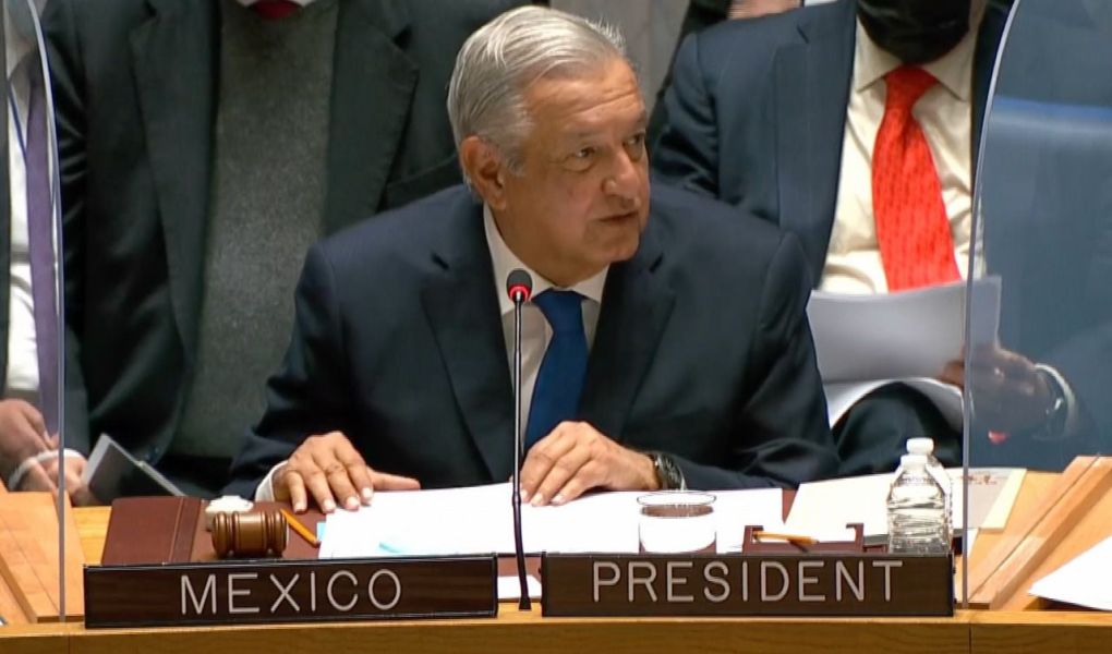 Frases del discurso de AMLO ante el consejo de la ONU