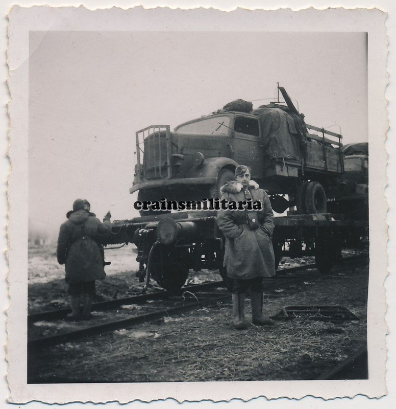 Orig. Foto Lkw Opel Blitz m. Kühlerschutzgitter Eisenbahn Zug Wi