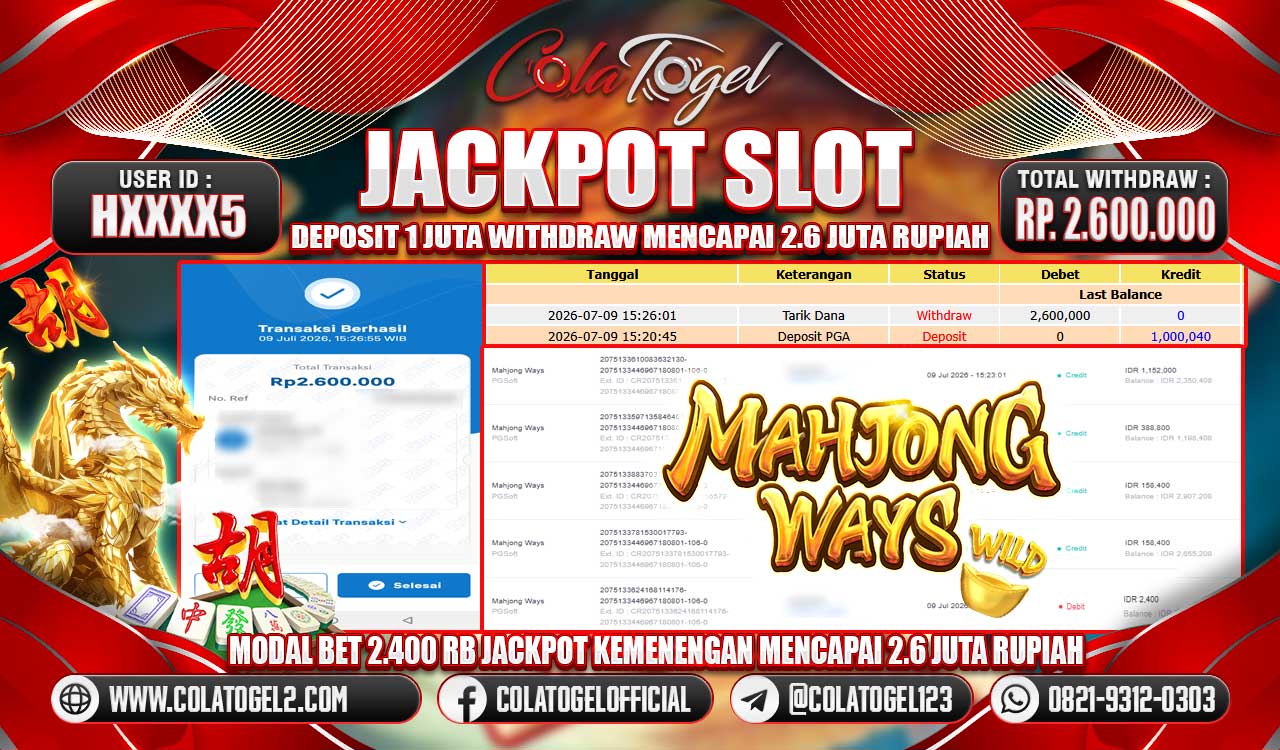 JACKPOT SLOT GACORR!!