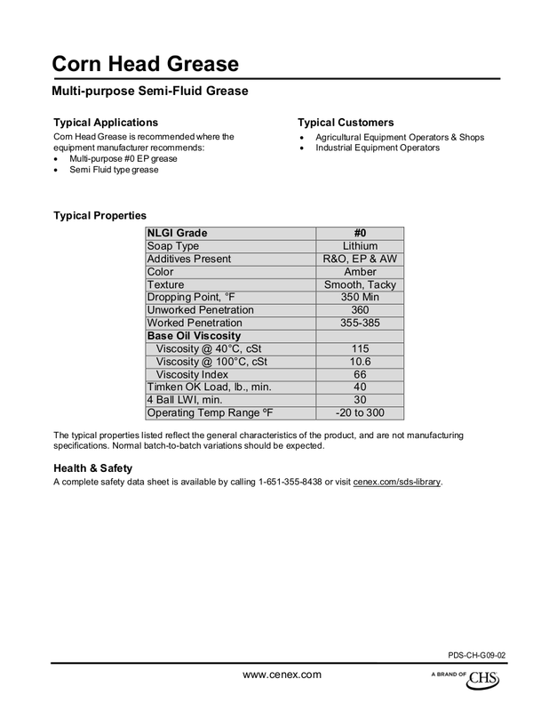 corn head grease Implements and Attachments RedSquare Wheel Horse Forum
