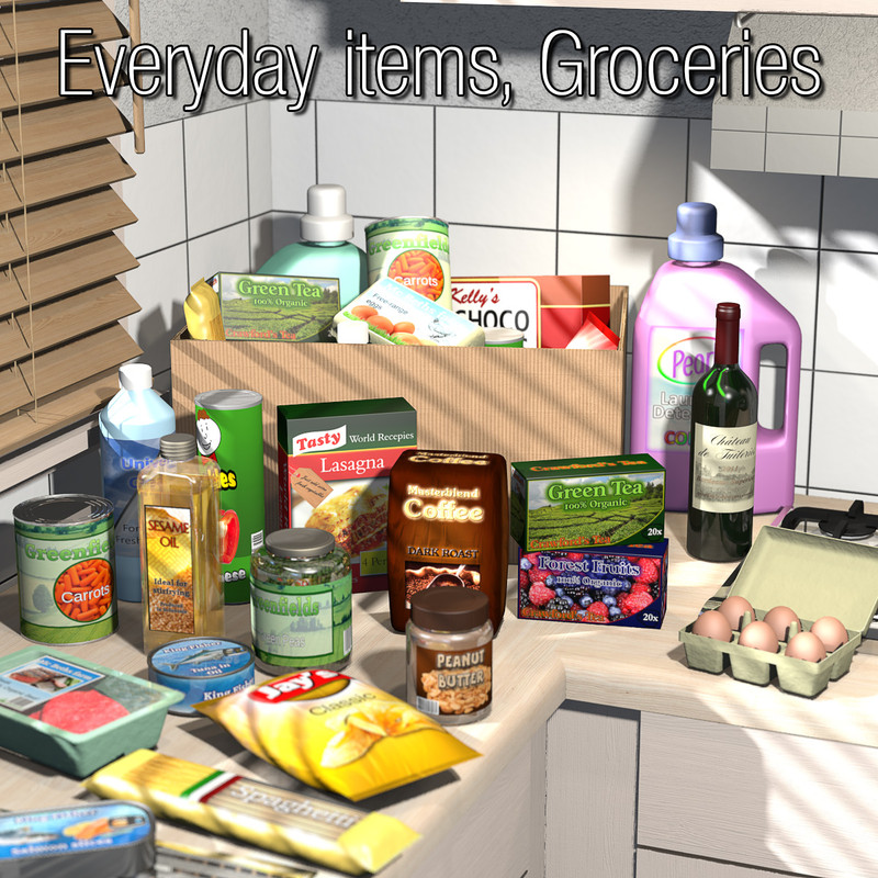 Everyday items, Groceries Everyday items, Groceries