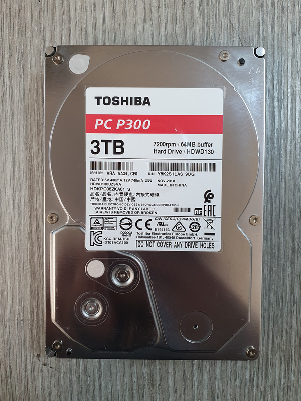 外付けハードディスク・ドライブ TOSHIBA PC P300 3TB HDD x2 Amazon.com: Toshiba P300 3TB Desktop 3.5 Inch SATA 6Gb/s 7200rpm