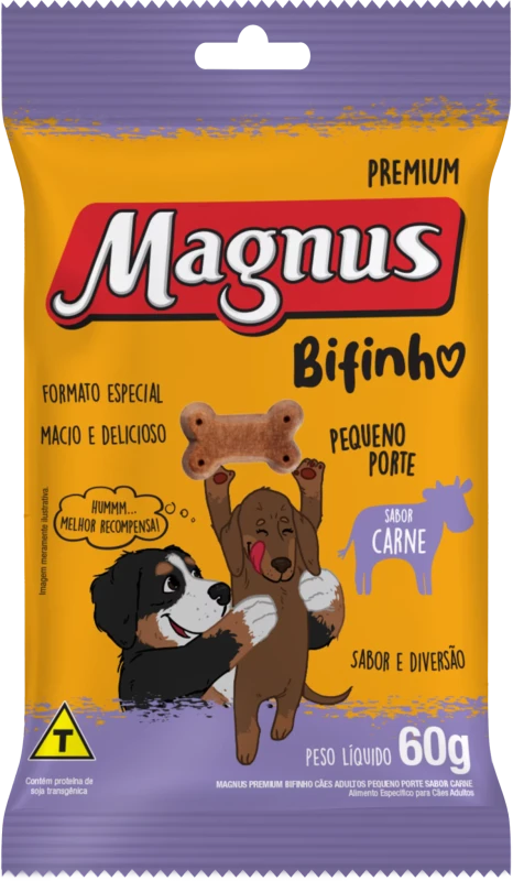 Bifinho Magnus Pequeno Porte Carne 60g