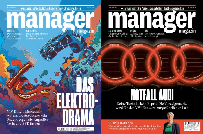Cover: Manager Magazin Wirtschaft aus erster Hand No 01 + 02 Januar-Februar 2024