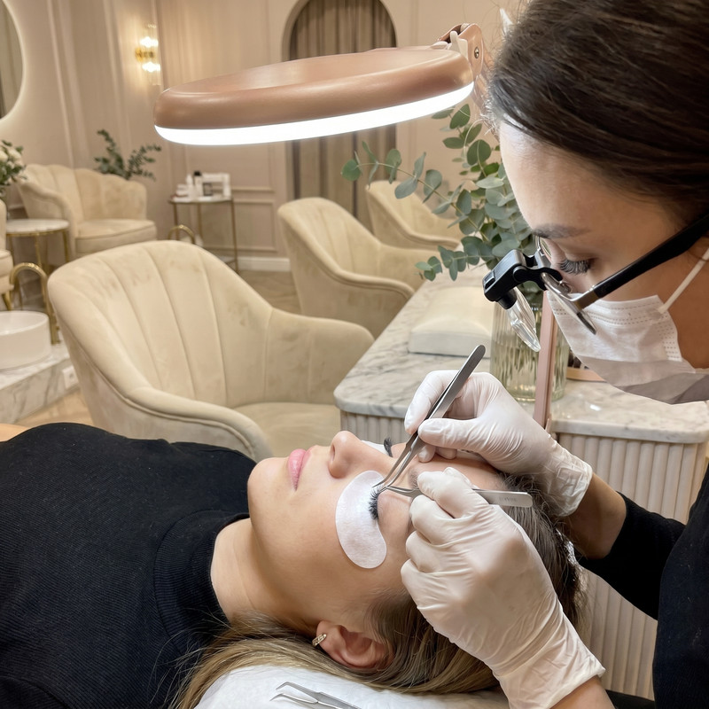 Eyelash extension service