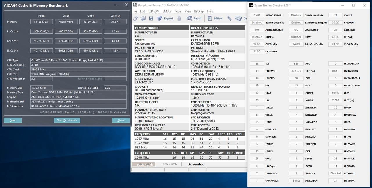 Geil EVOX For RYZEN 3200@3466CL16-19-19-37