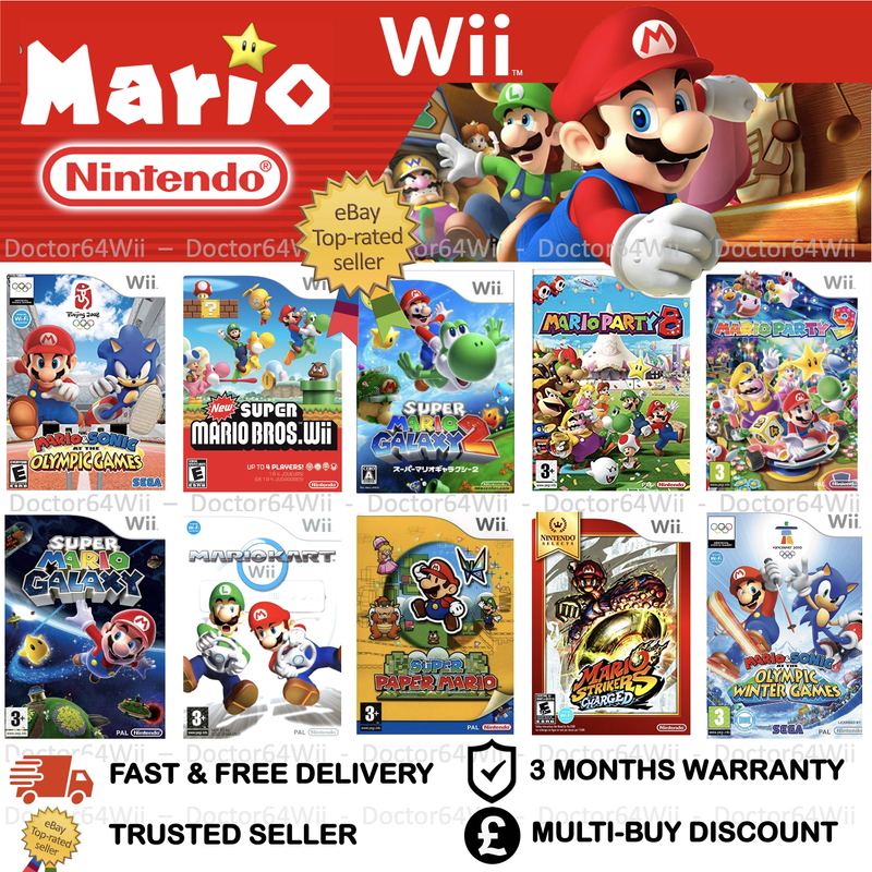 MARIO BUNDLE - NINTENDO WII GAMES - FREE FAST DISPATCH