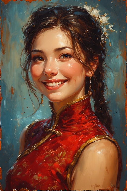 Oil-portrait-close-up-of-a-bea-9