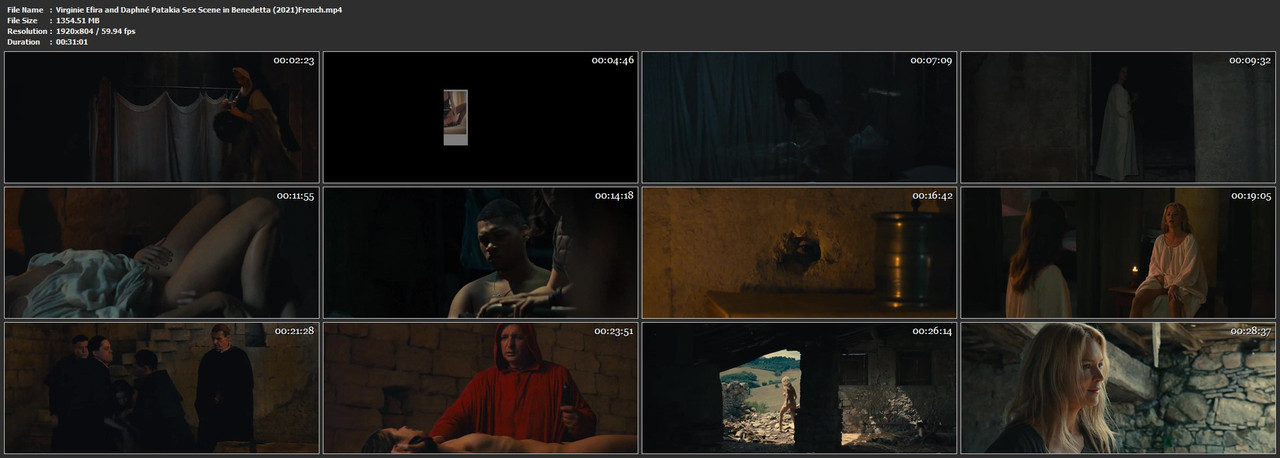 Virginie Efira and Daphné Patakia Sex Scene in Benedetta (2021)French.mp4