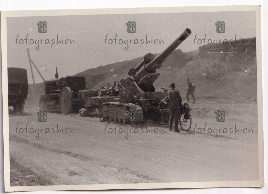 org. Foto Russland russ. Geschütz Artillerie Zugmaschine 1941