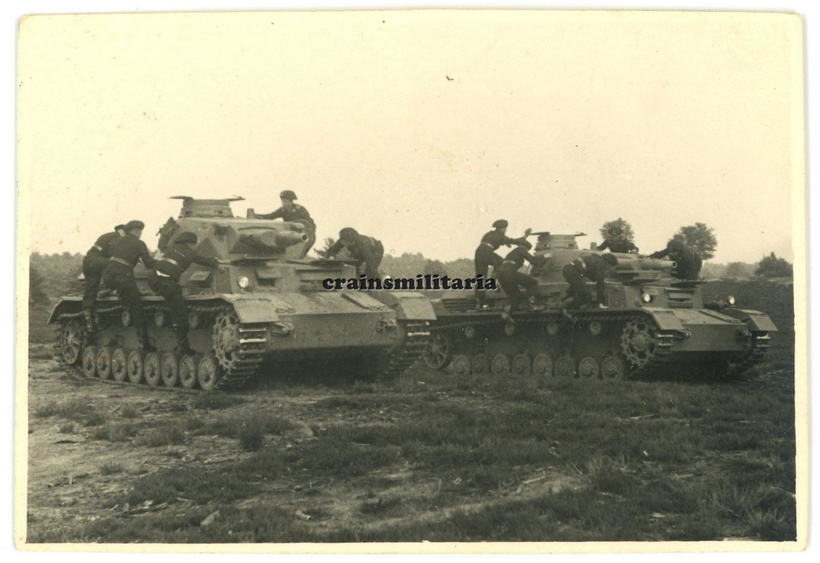 Orig. Foto Panzer IV Tank bei Manöver