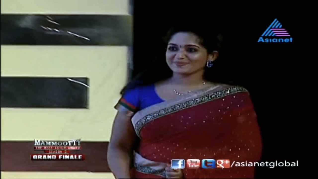 Kavya Madhavan Rare Navel show in saree.mkv_snapshot_00.01.588