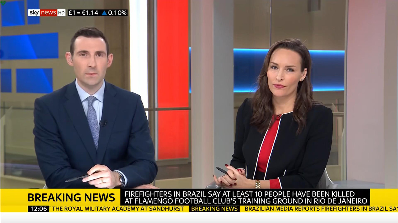08 February - 12.00.00 - Sky News. Colin Brazier and Jayne Secke