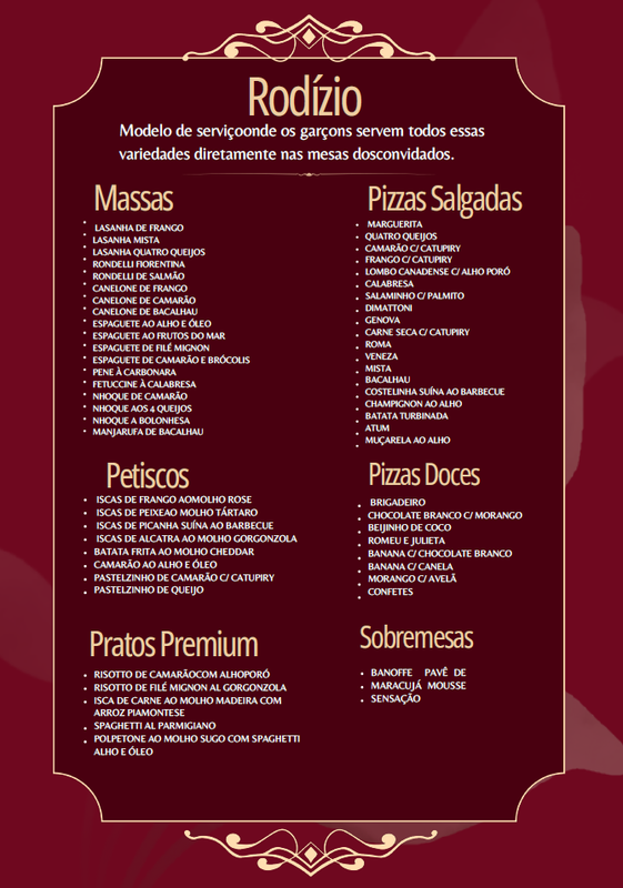 MENU BUFFET