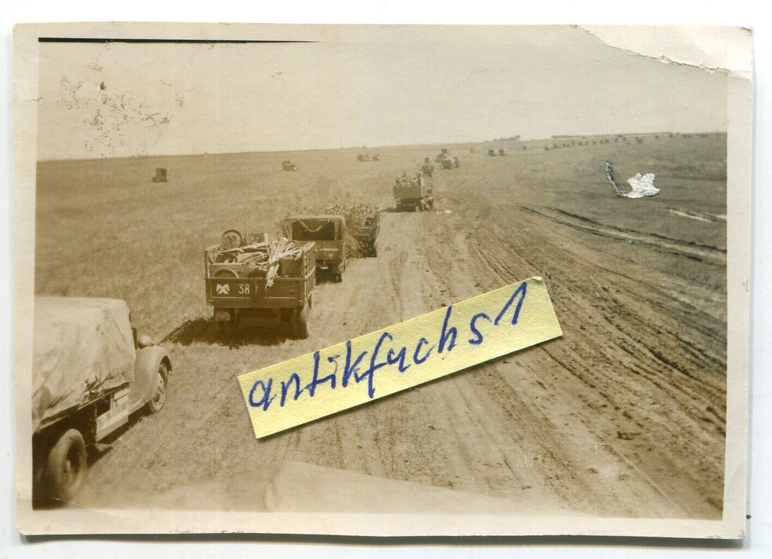 Deutsche Truppen in der Kalmückensteppe vor Stalingrad im 2.WK