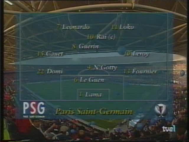 Recopa de Europa 1996/1997 - Final - FC Barcelona Vs. Paris Saint-Germain (1080p/480p) (Catalán/Castellano) 2